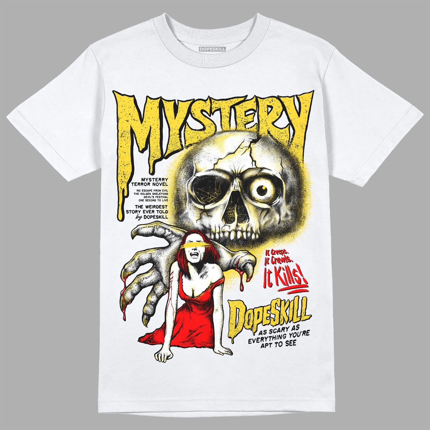 Black Tour Yellow AJ 4 Thunder DopeSkill Unisex T-Shirt Mystery Ghostly Grasp Graphic