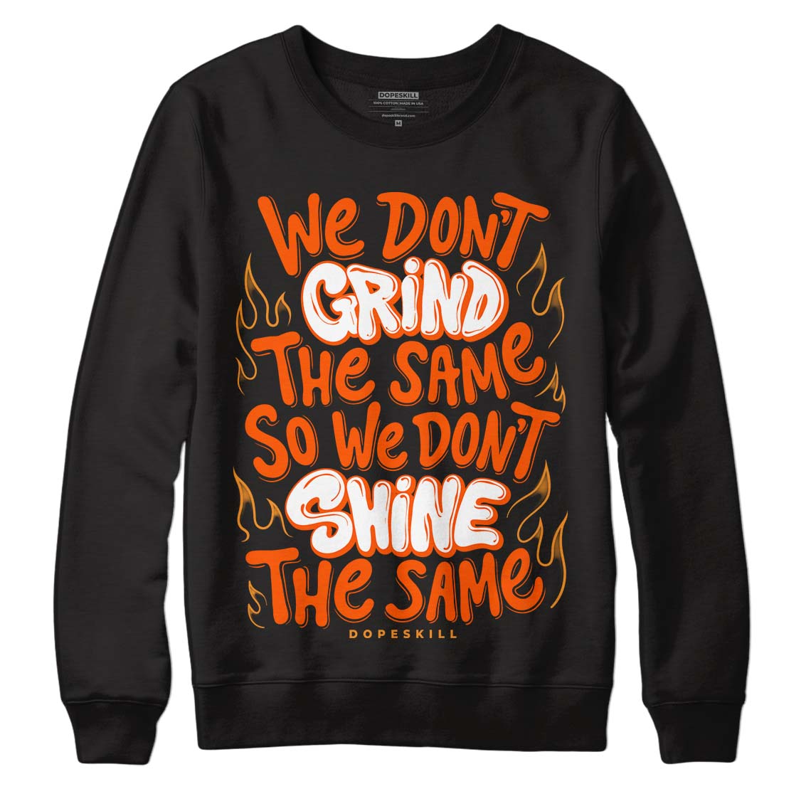 Brilliant Orange 12s DopeSkill Sweatshirt Grind Shine Graphic