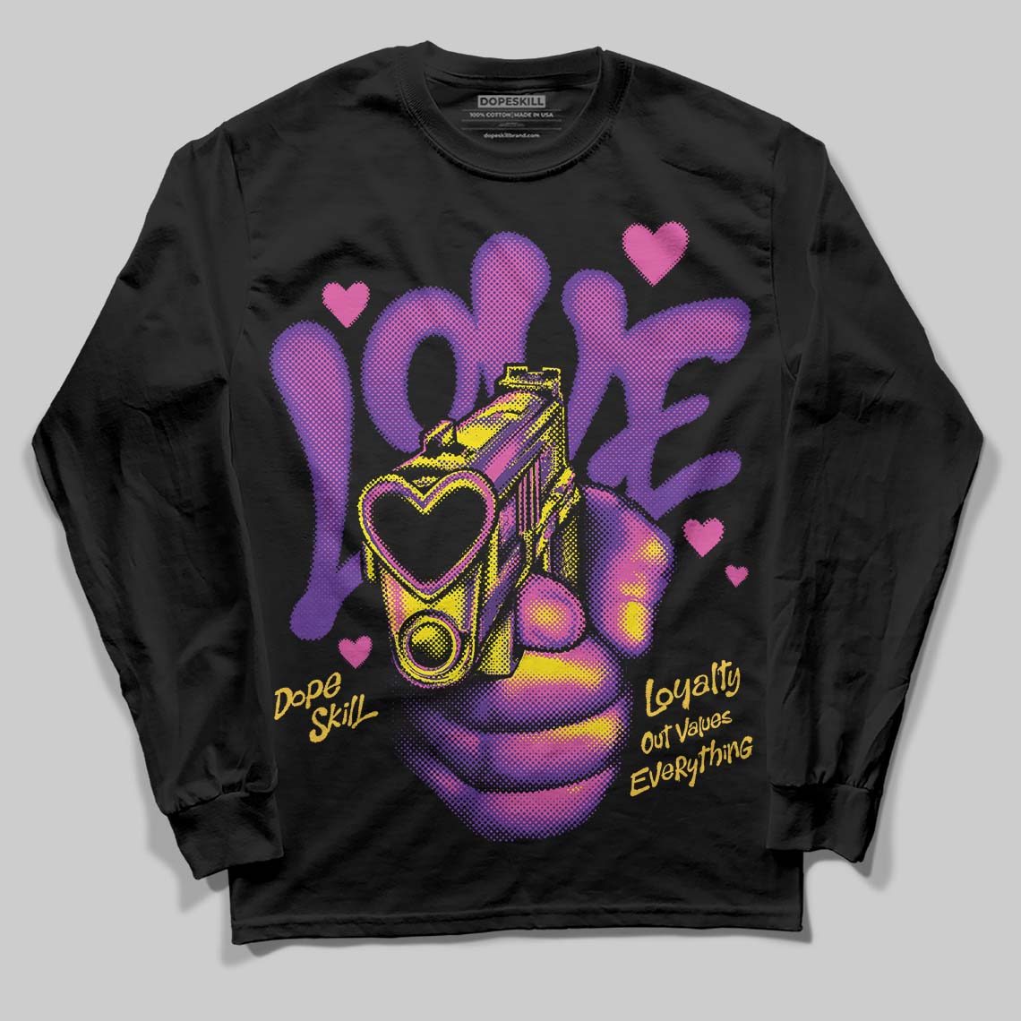PURPLE Collection DopeSkill Long Sleeve T-Shirt Love Shot Graphic