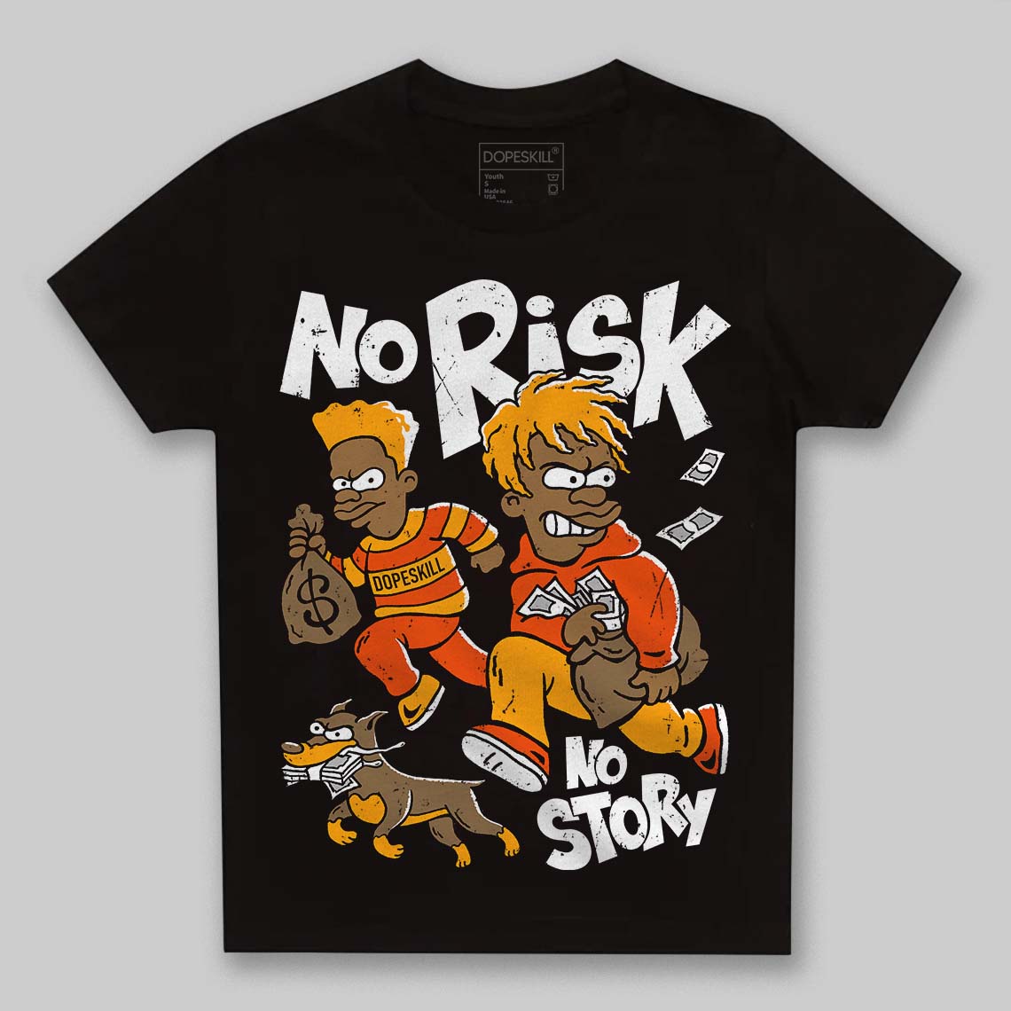 Black Taxi 12s DopeSkill Toddler Kids T-shirt No Risk No Story Graphic