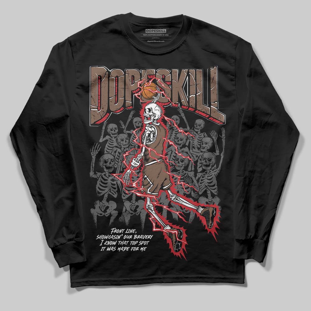 Olive 9s DopeSkill Long Sleeve T-Shirt Thunder Dunk Graphic