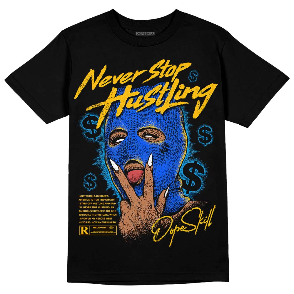 Royal Blue Collection DopeSkill T-Shirt Never Stop Hustling Graphic