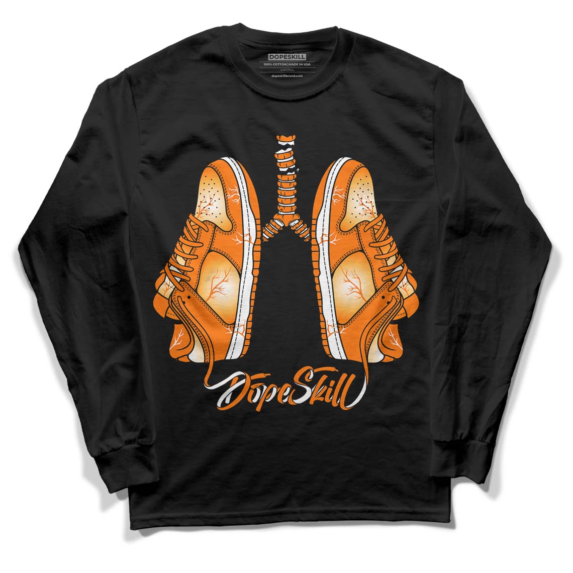 Dunk Low Magma Orange DopeSkill Long Sleeve T-Shirt Breathe Graphic
