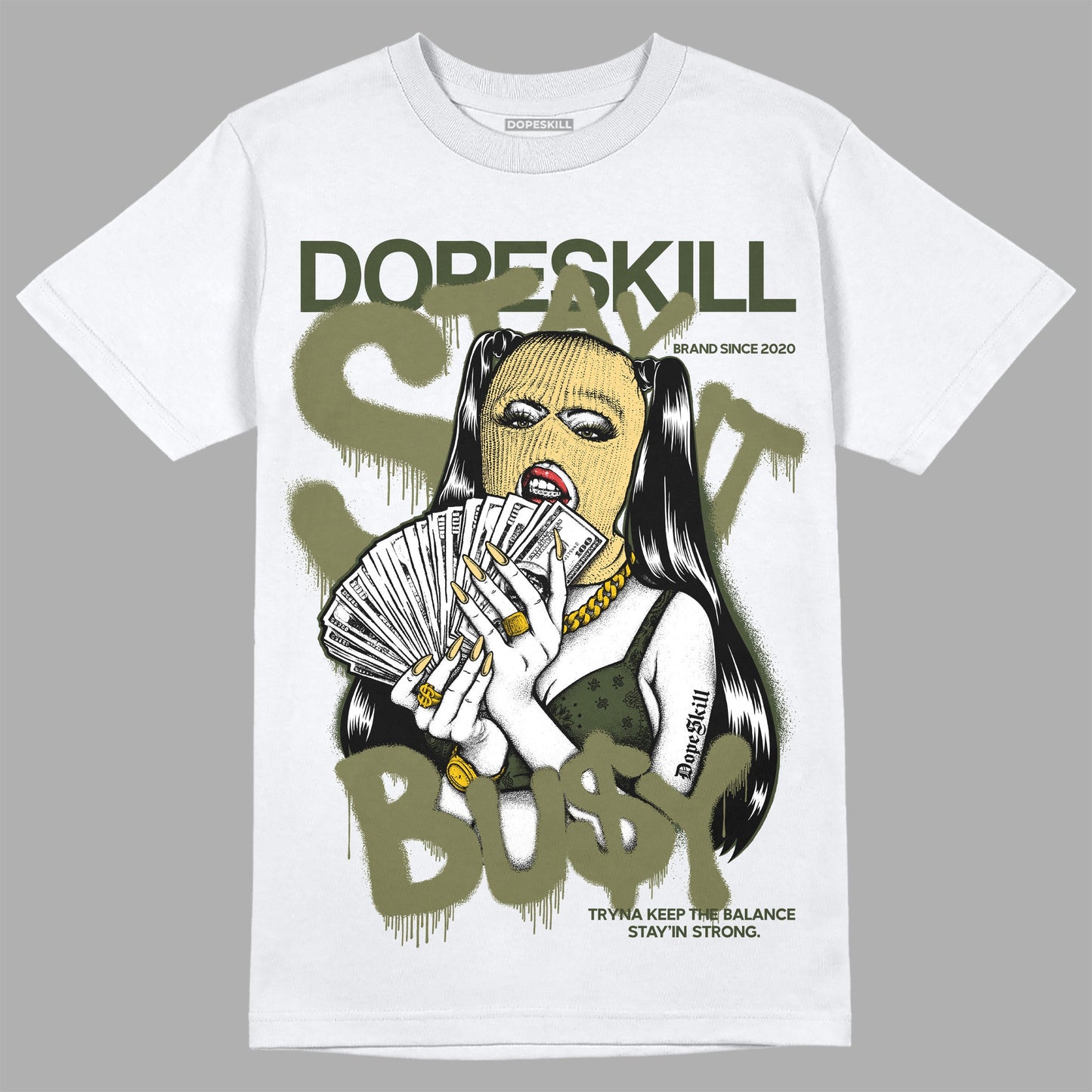 Craft Olive 4s DopeSkill T-Shirt Stay It Busy Graphic