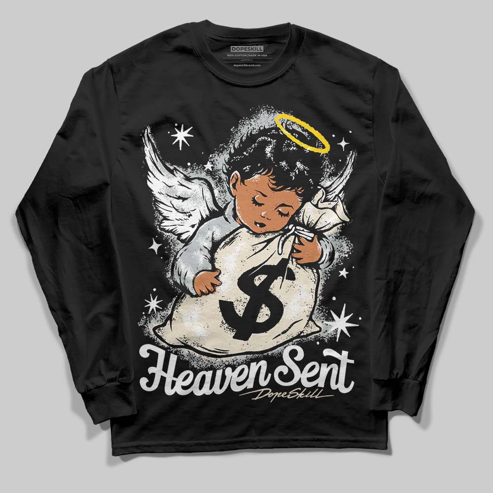 Reverse Metallic 5s DopeSkill Long Sleeve T-Shirt Heaven Sent Graphic