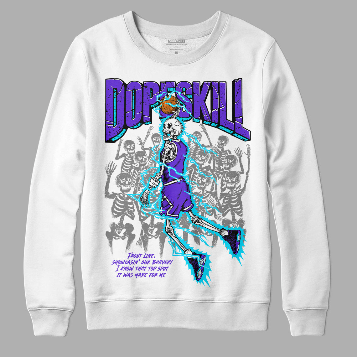 Aqua 6s DopeSkill Sweatshirt Thunder Dunk Graphic