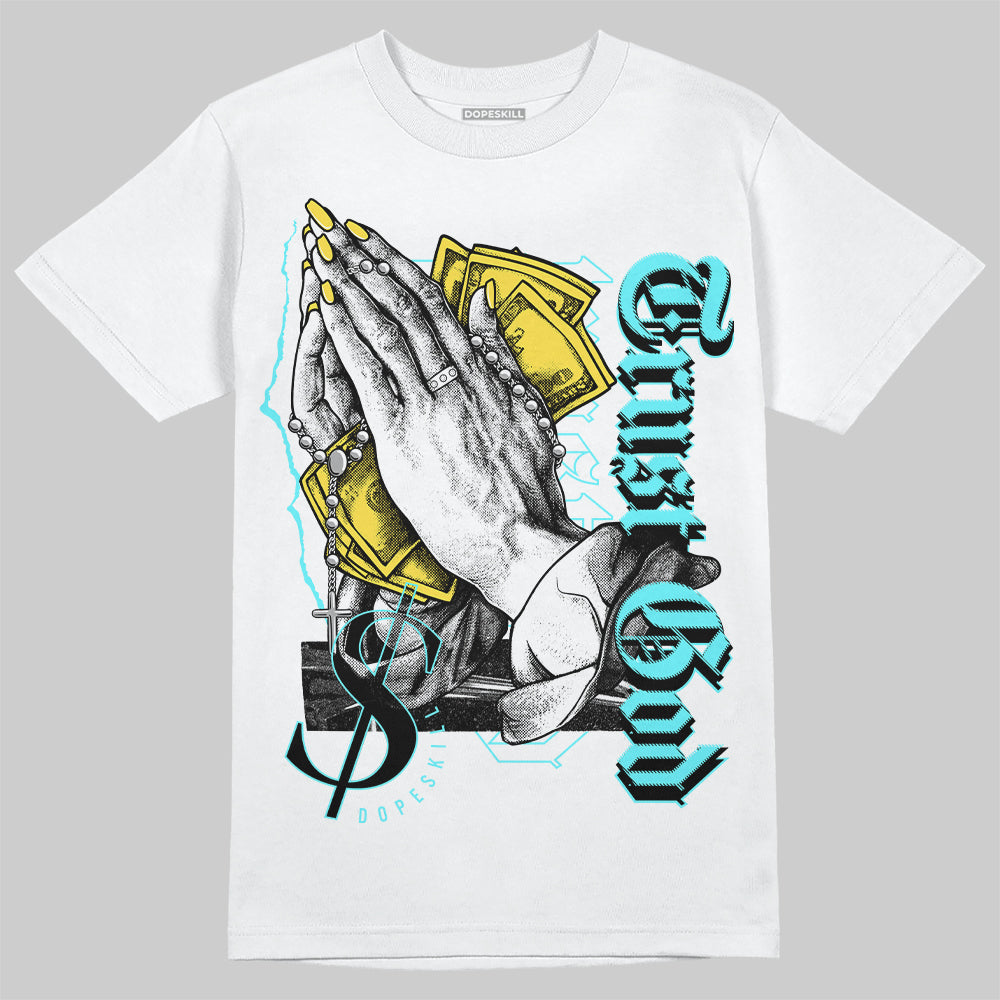 Aqua 5s DopeSkill T-Shirt Trust God Graphic
