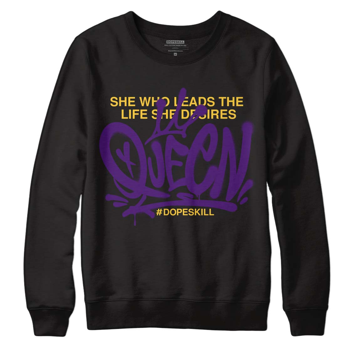 Field Purple 12s DopeSkill Sweatshirt Queen Graphic