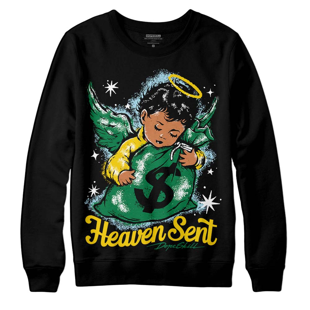 Lucky Green 5s DopeSkill Sweatshirt Heaven Sent Graphic