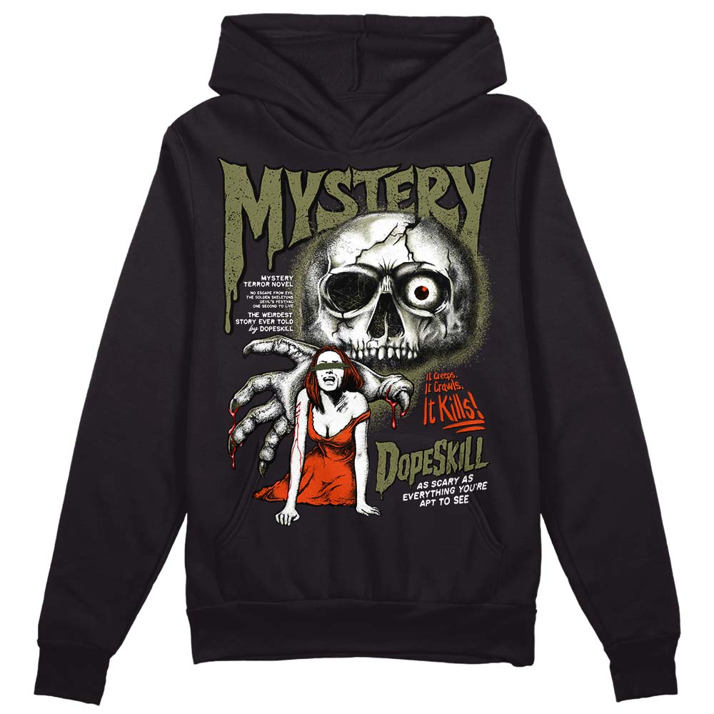 Olive Collection DopeSkill Hoodie Sweatshirt Mystery Ghostly Grasp Graphic