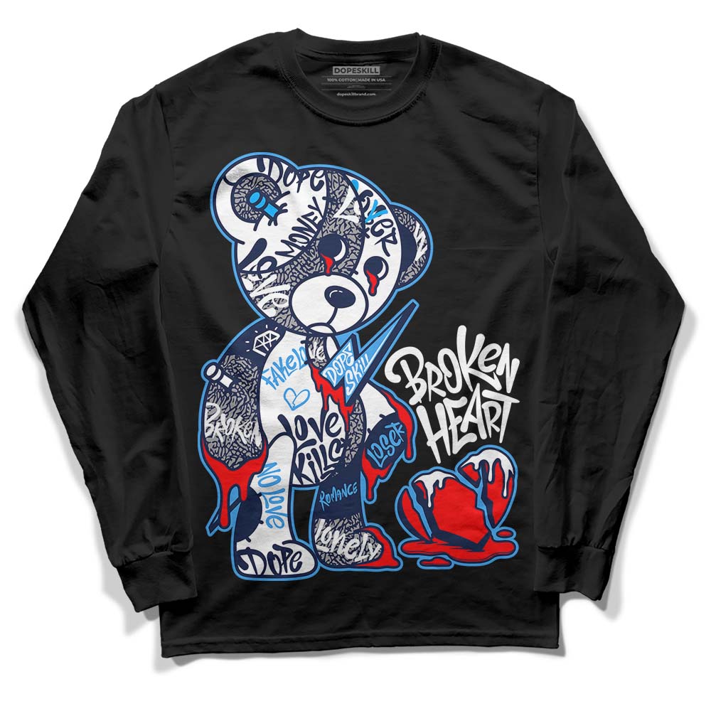 AJ Spizike White Obsidian DopeSkill Long Sleeve T-Shirt Broken Heart Graphic