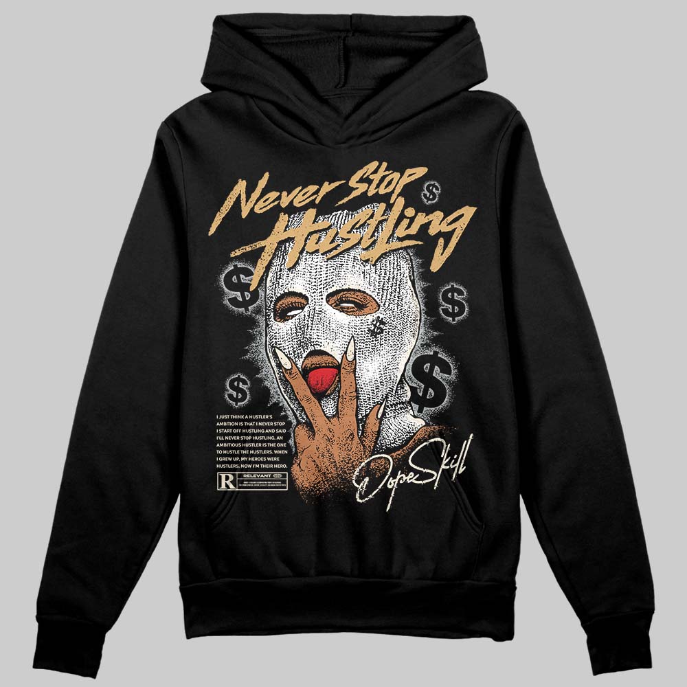 Reverse Metallic 5s DopeSkill Hoodie Sweatshirt Never Stop Hustling Graphic
