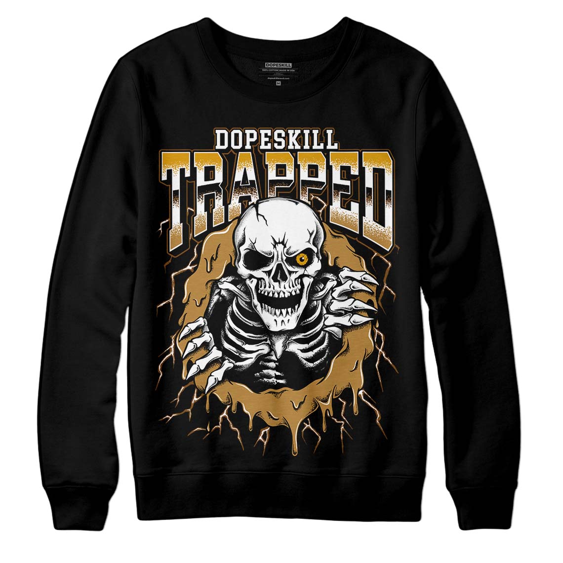 Wheat 13s DopeSkill Sweatshirt Trapped Halloween Graphic