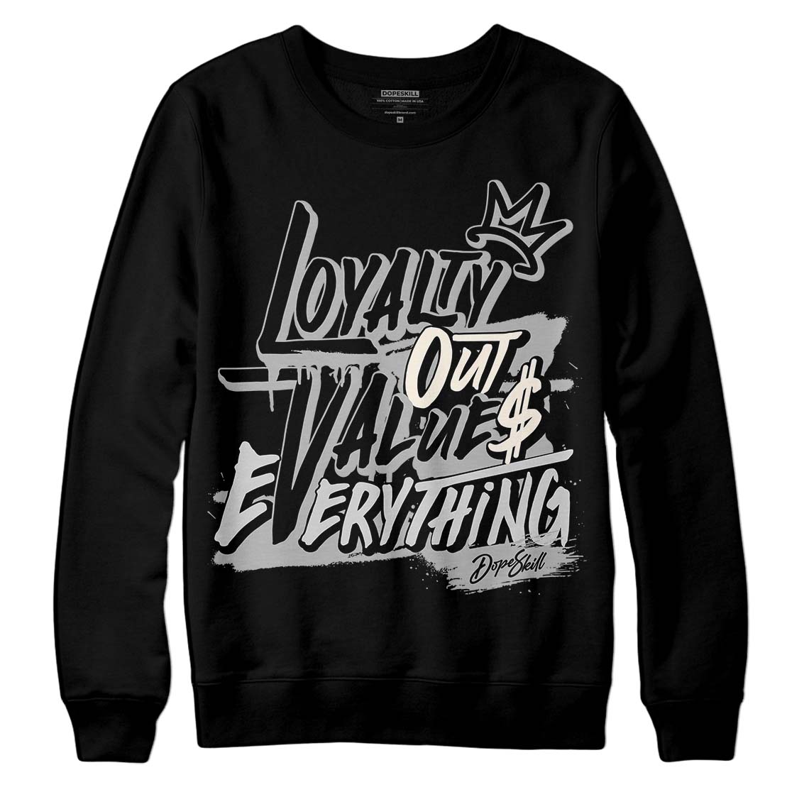 Off Noir 3s DopeSkill Sweatshirt LOVE Graphic