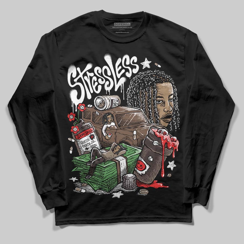 Baroque Brown 12s DopeSkill Long Sleeve T-Shirt Stressless Graphic