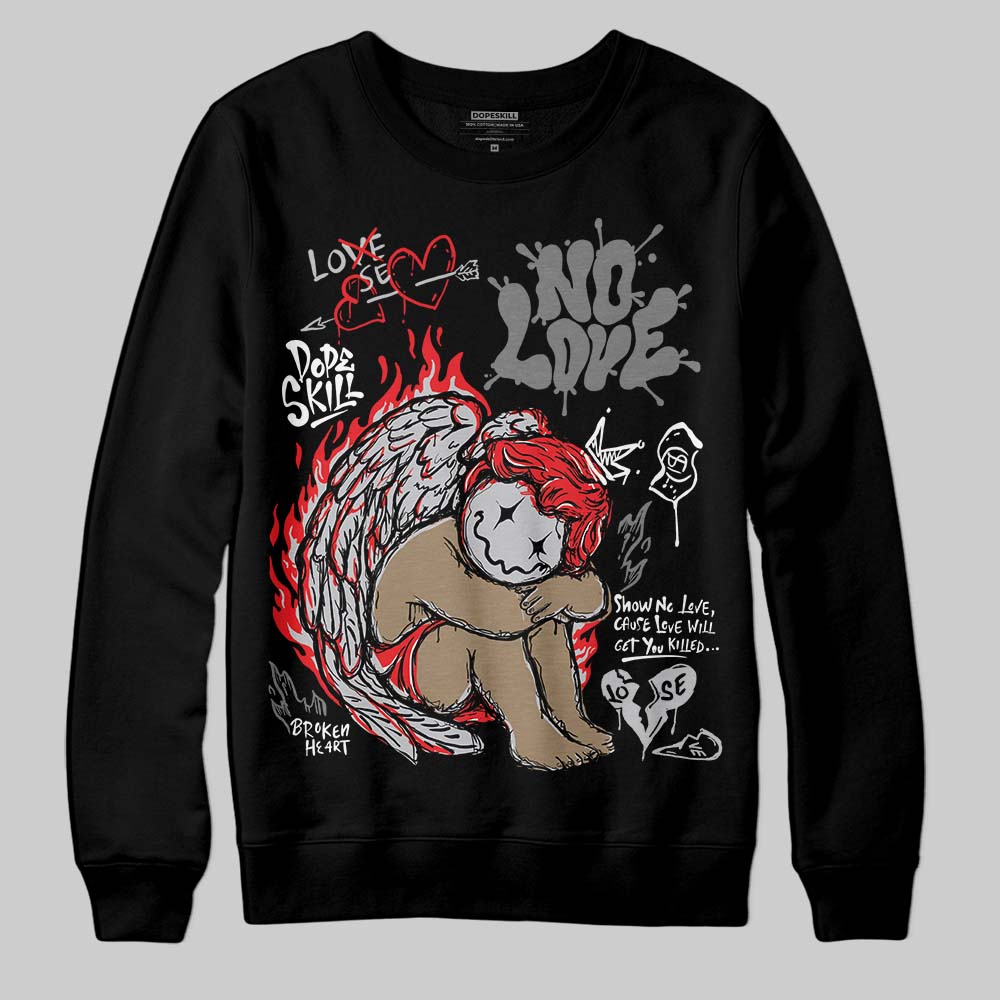 Grey Collection DopeSkill Sweatshirt No Love Graphic