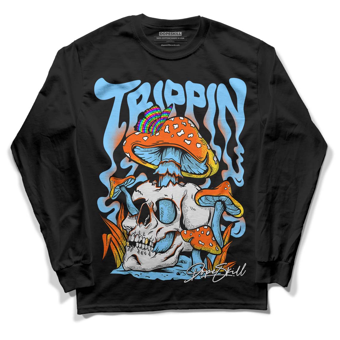 Dunk Low Futura University Blue DopeSkill Long Sleeve T-Shirt Trippin Graphic