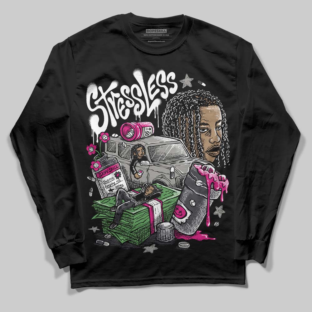 Black Cat 3s DopeSkill Long Sleeve T-Shirt Stressless Graphic