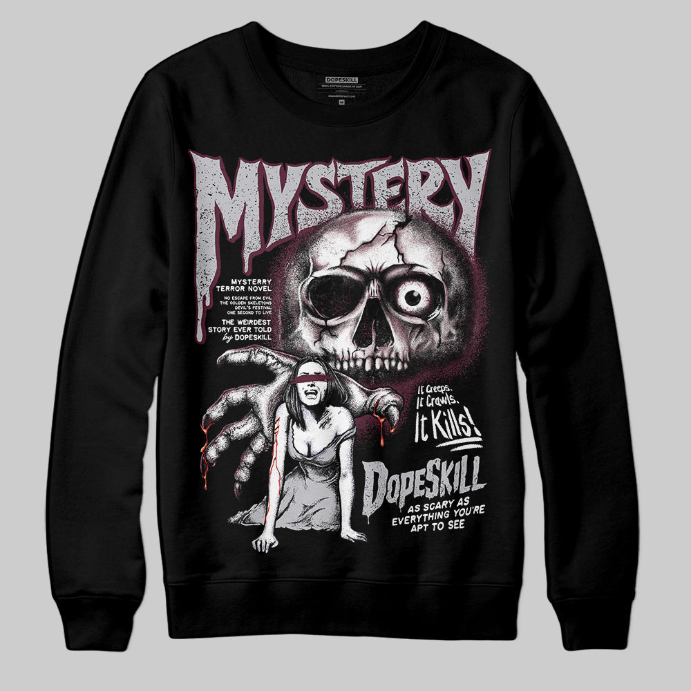 Burgundy 5s DopeSkill Sweatshirt Mystery Ghostly Grasp Graphic
