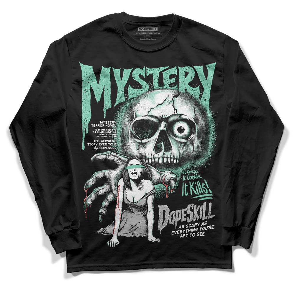 Green Glow 3s DopeSkill Long Sleeve T-Shirt Mystery Ghostly Grasp Graphic