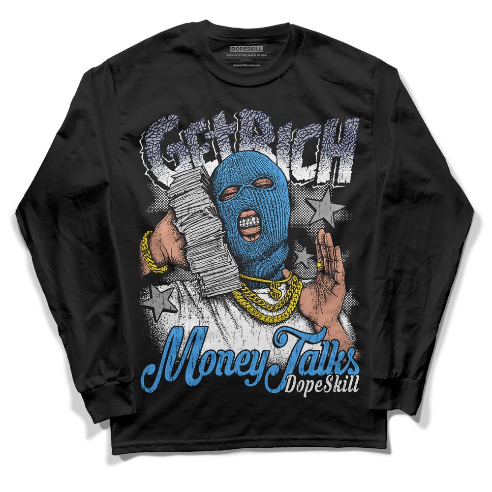 AJ Spizike White Obsidian DopeSkill Long Sleeve T-Shirt Get Rich Graphic