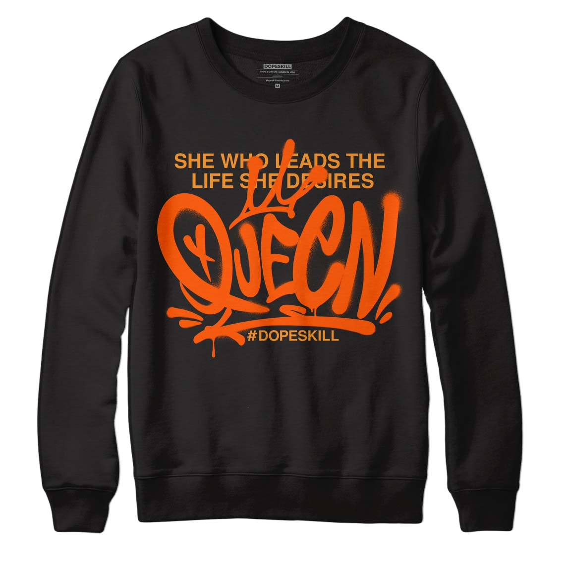 Brilliant Orange 12s DopeSkill Sweatshirt Queen Graphic