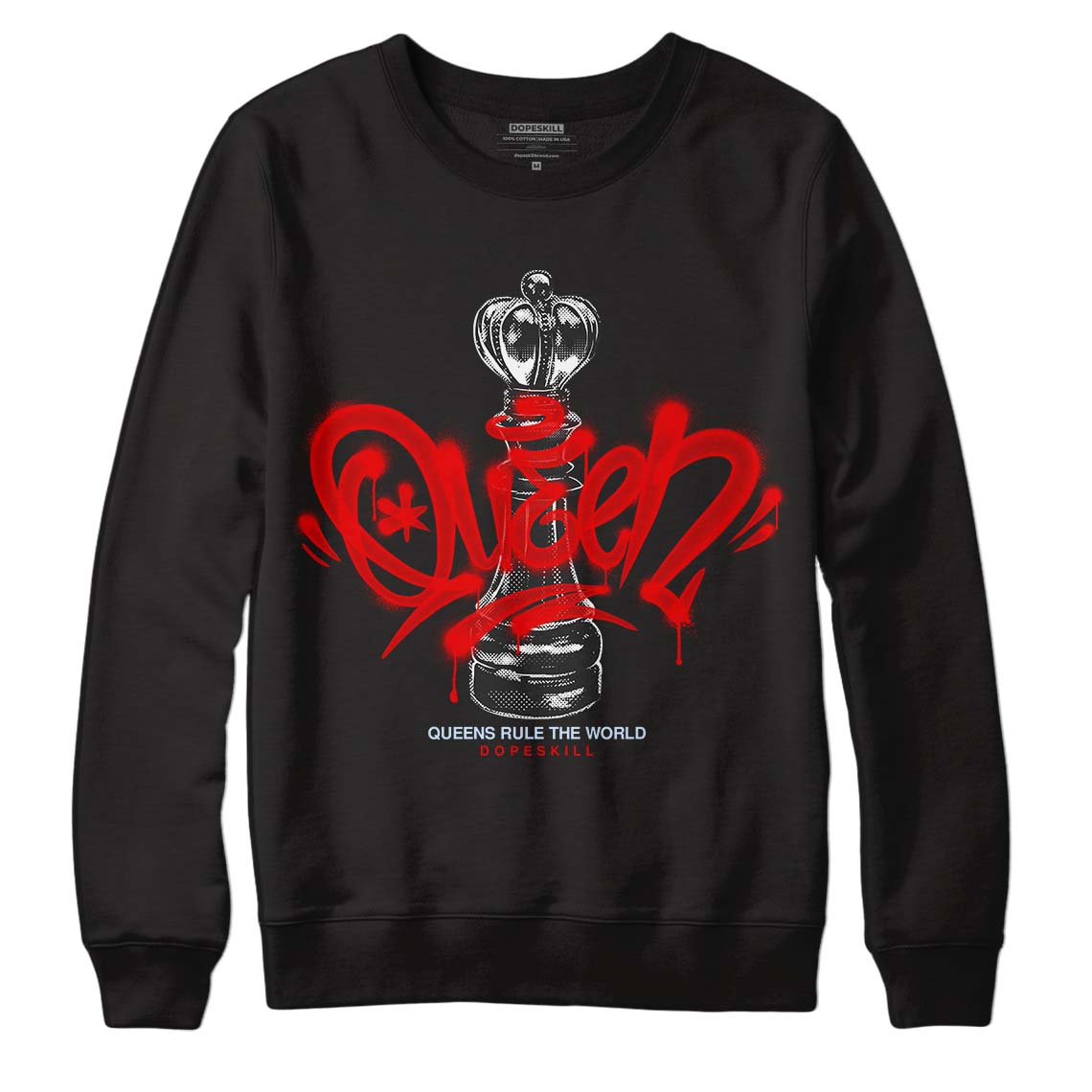 Cherry 11s DopeSkill Sweatshirt Queen Chess Graphic