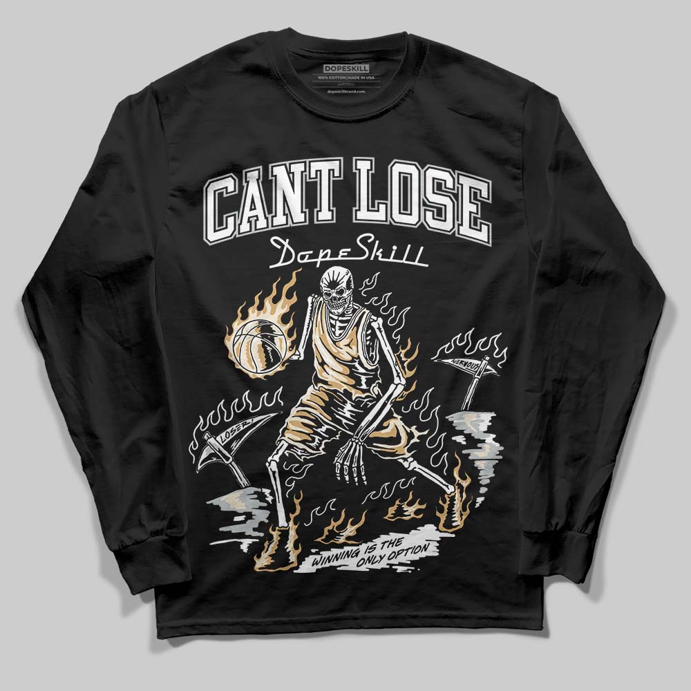 Reverse Metallic 5s DopeSkill Long Sleeve T-Shirt Cant Lose Graphic