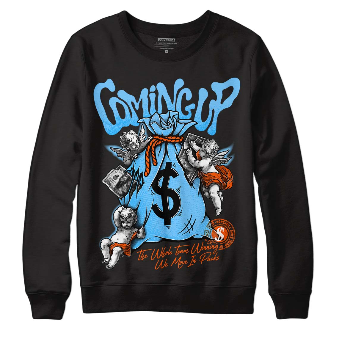 Dunk Low Futura University Blue DopeSkill Sweatshirt Money Bag Coming Up Graphic