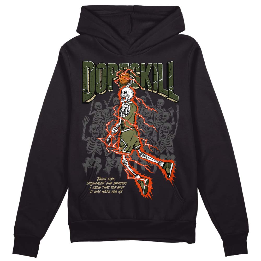 Olive Collection DopeSkill Hoodie Sweatshirt Thunder Dunk Graphic