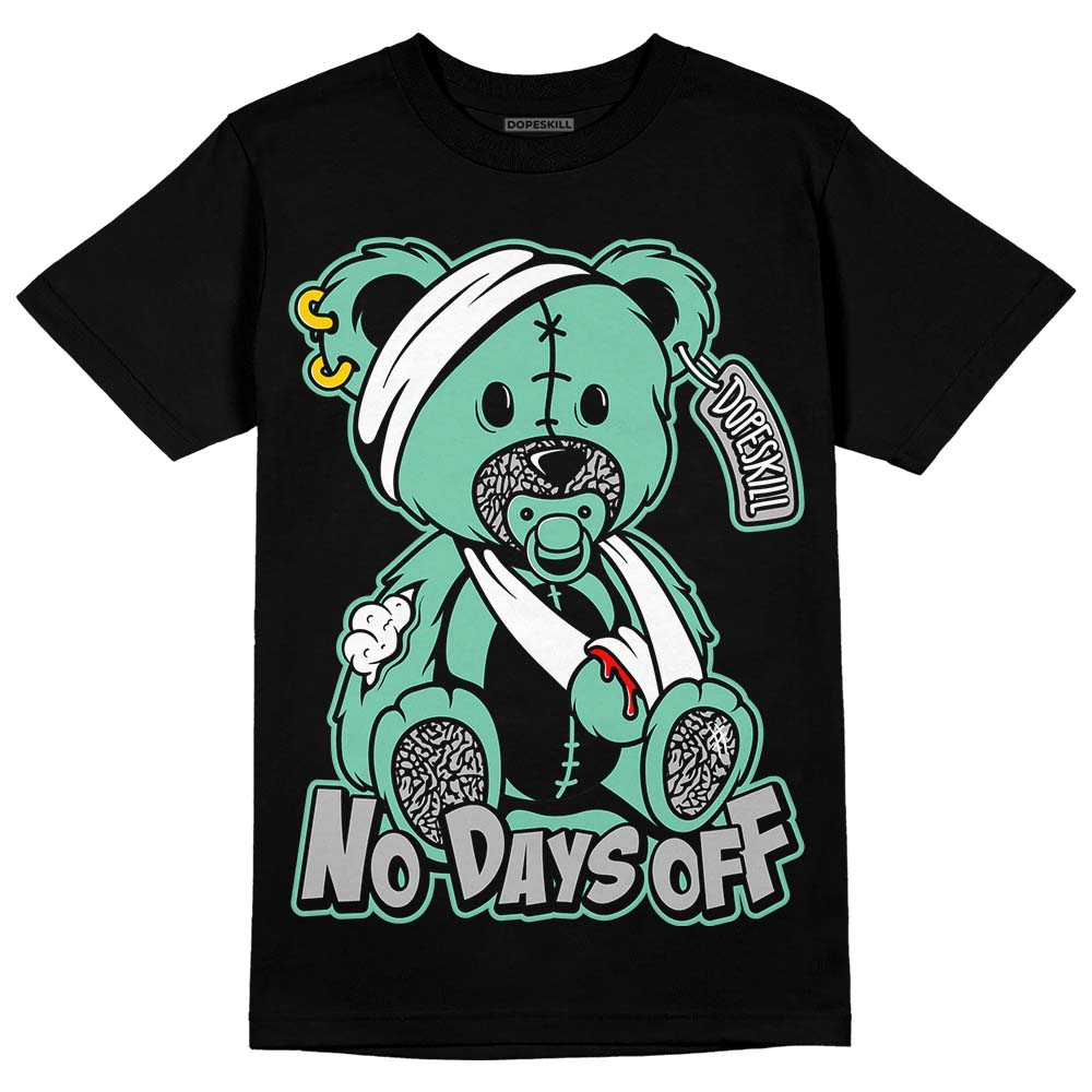 Green Glow 3s DopeSkill T-Shirt Hurt Bear Graphic