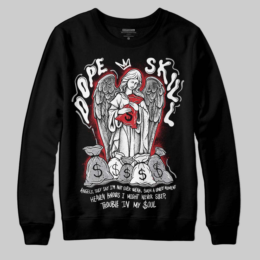 White Cement 4s DopeSkill Sweatshirt Angels Graphic