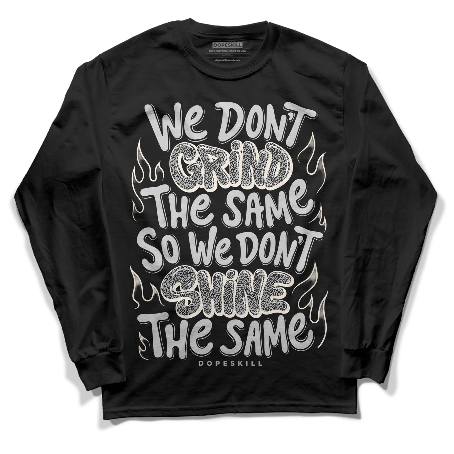 Off Noir 3s DopeSkill Long Sleeve T-Shirt Grind Shine Graphic
