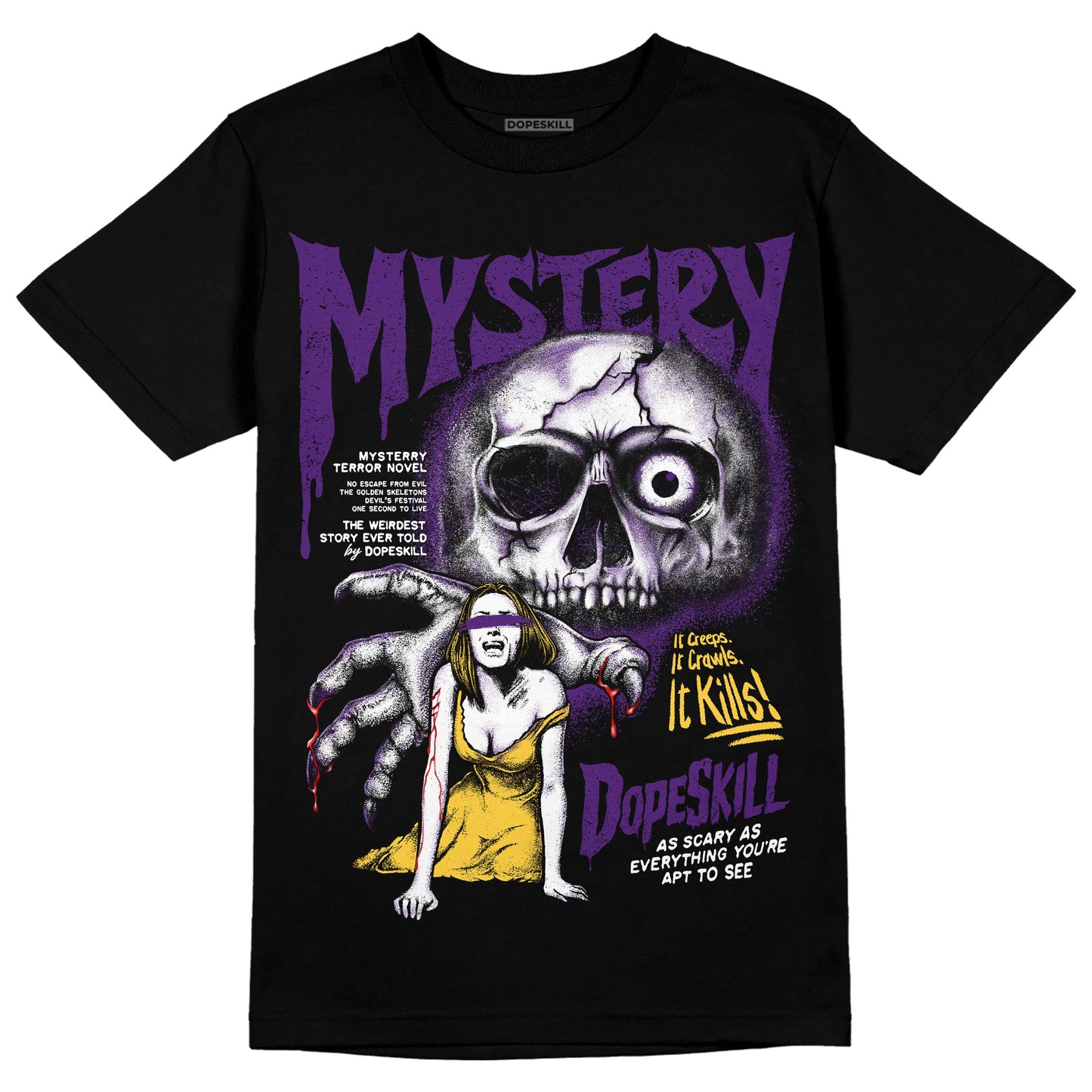 Field Purple 12s DopeSkill T-Shirt Mystery Ghostly Grasp Graphic