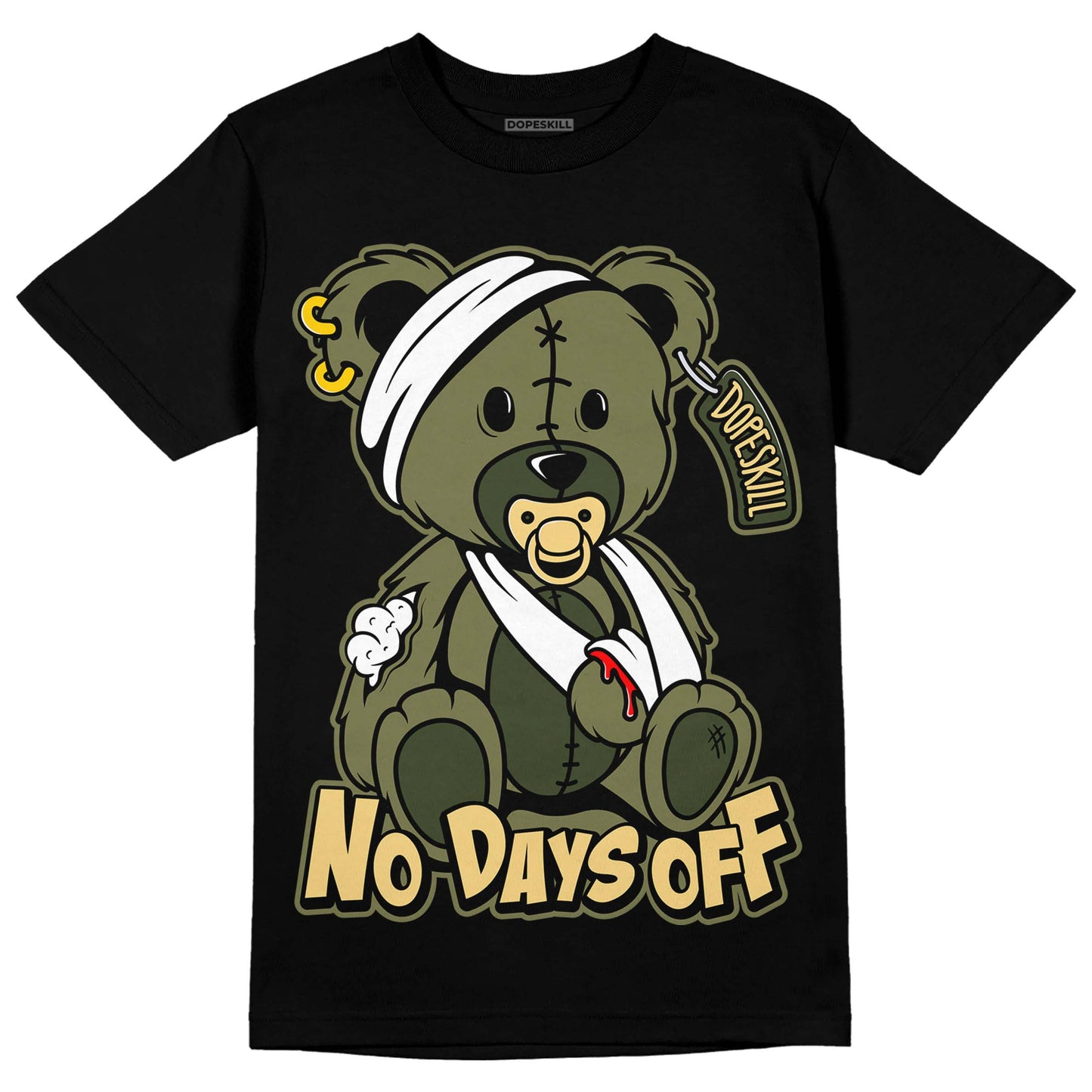 Craft Olive 4s DopeSkill T-Shirt Hurt Bear Graphic
