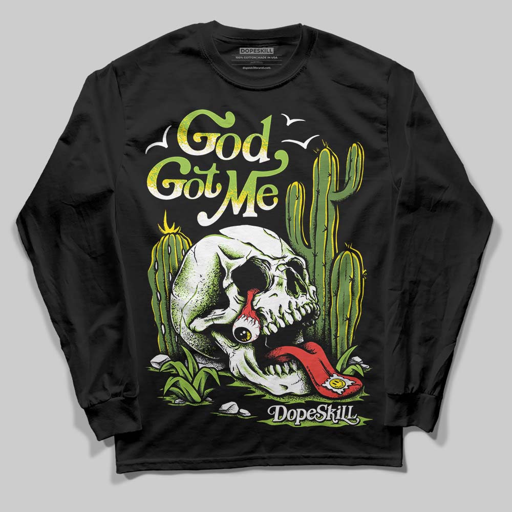 Dunk 'Chlorophyll' DopeSkill Long Sleeve T-Shirt God Got Me Graphic
