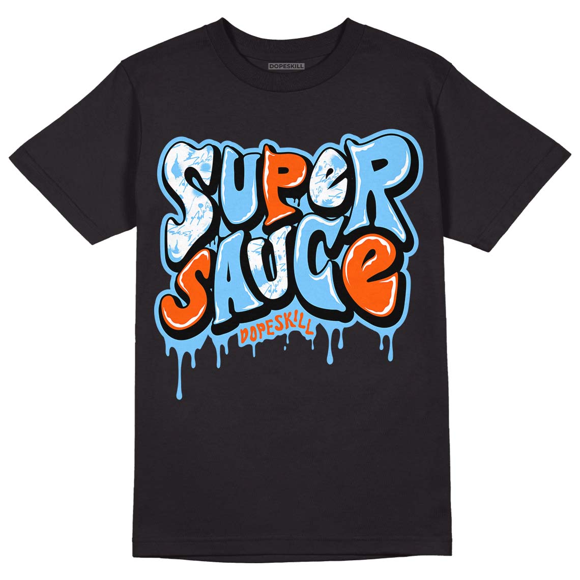 Dunk Low Futura University Blue DopeSkill T-Shirt Super Sauce Graphic