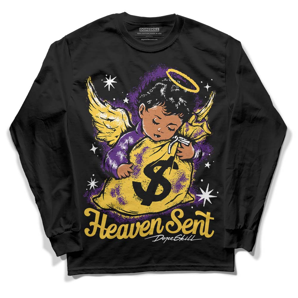 Field Purple 12s DopeSkill Long Sleeve T-Shirt Heaven Sent Graphic