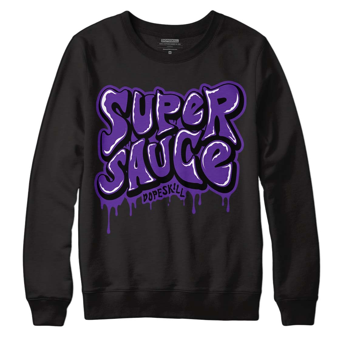 PURPLE Collection DopeSkill Sweatshirt Super Sauce Graphic