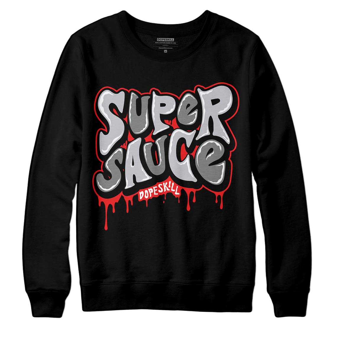 Grey Collection DopeSkill Sweatshirt Super Sauce Graphic