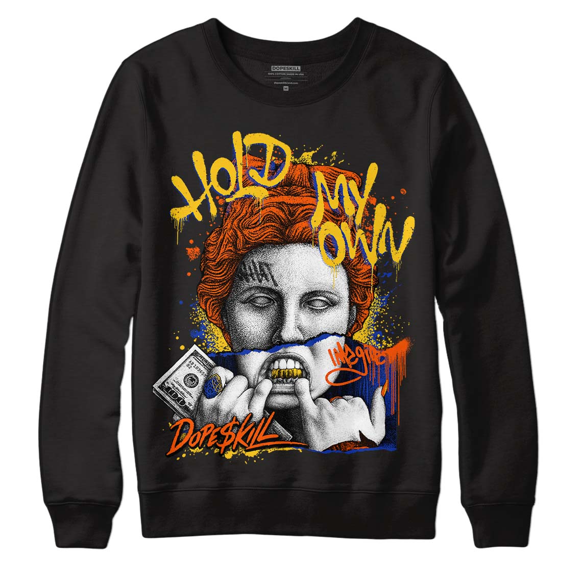 Dunk Low Futura Orange Blaze DopeSkill Sweatshirt Hold My Own Graphic