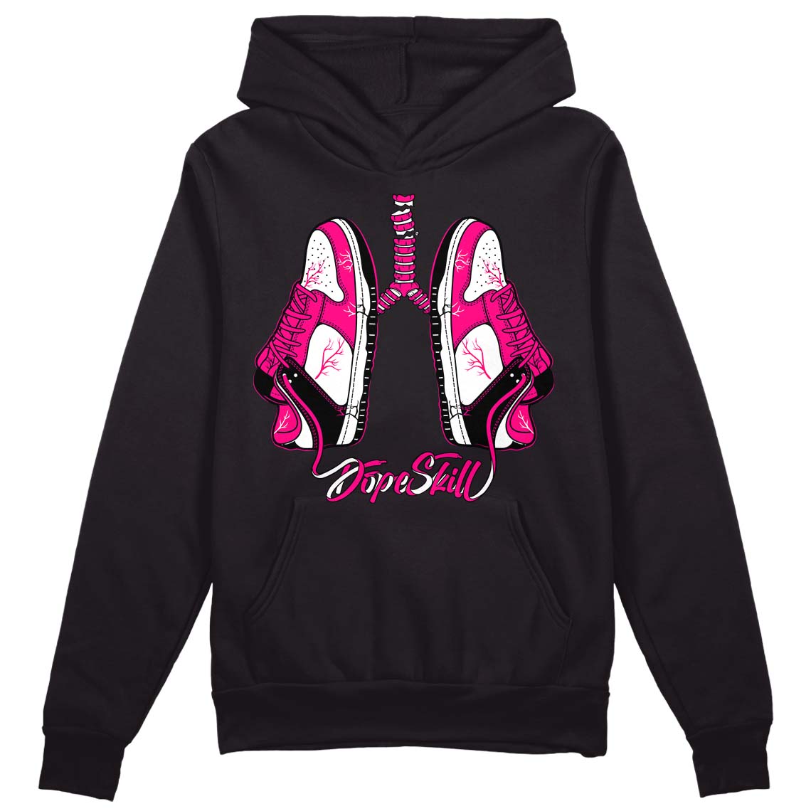 Fierce Pink 1s DopeSkill Hoodie Sweatshirt Breathe Graphic