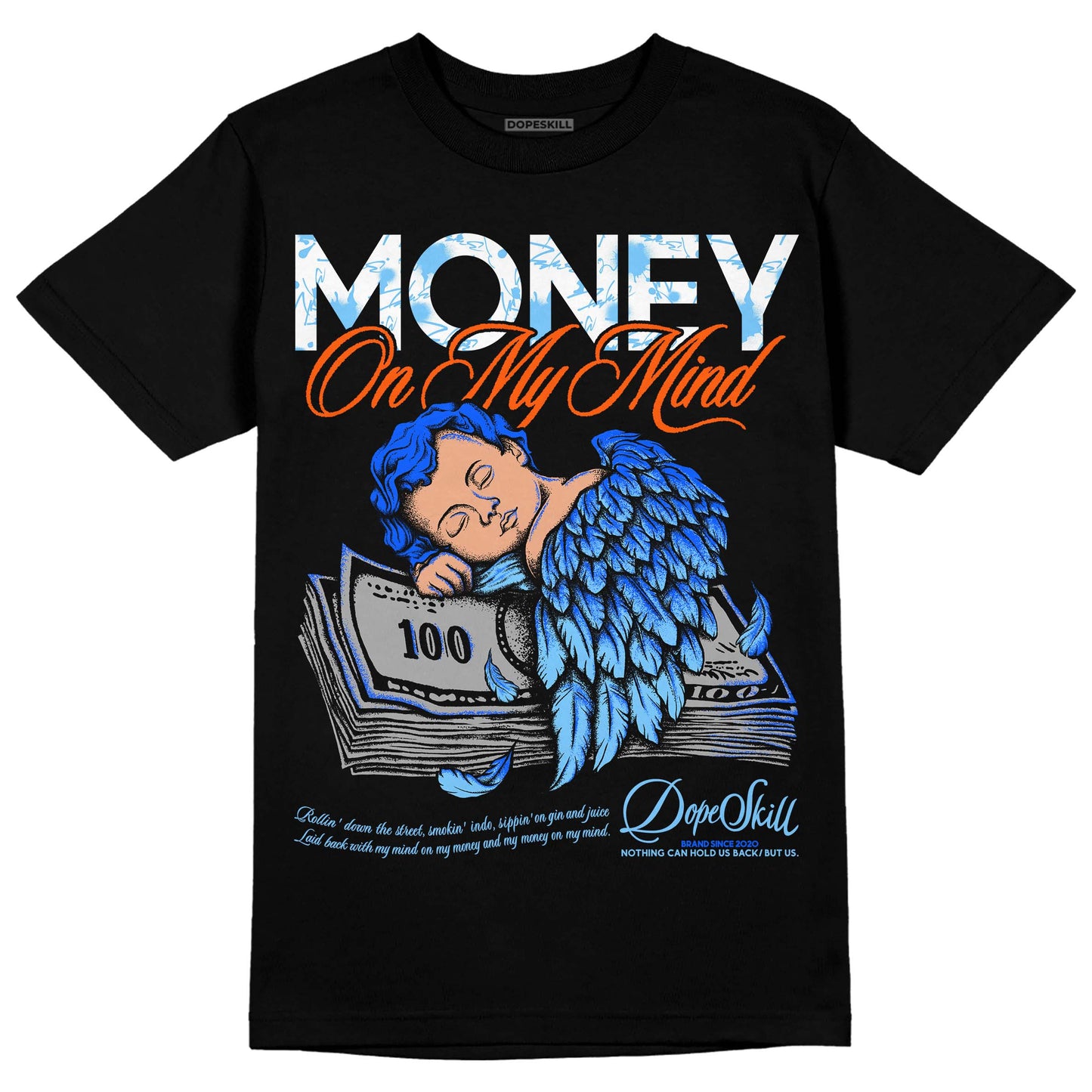 Dunk Low Futura University Blue DopeSkill T-Shirt MOMM Graphic