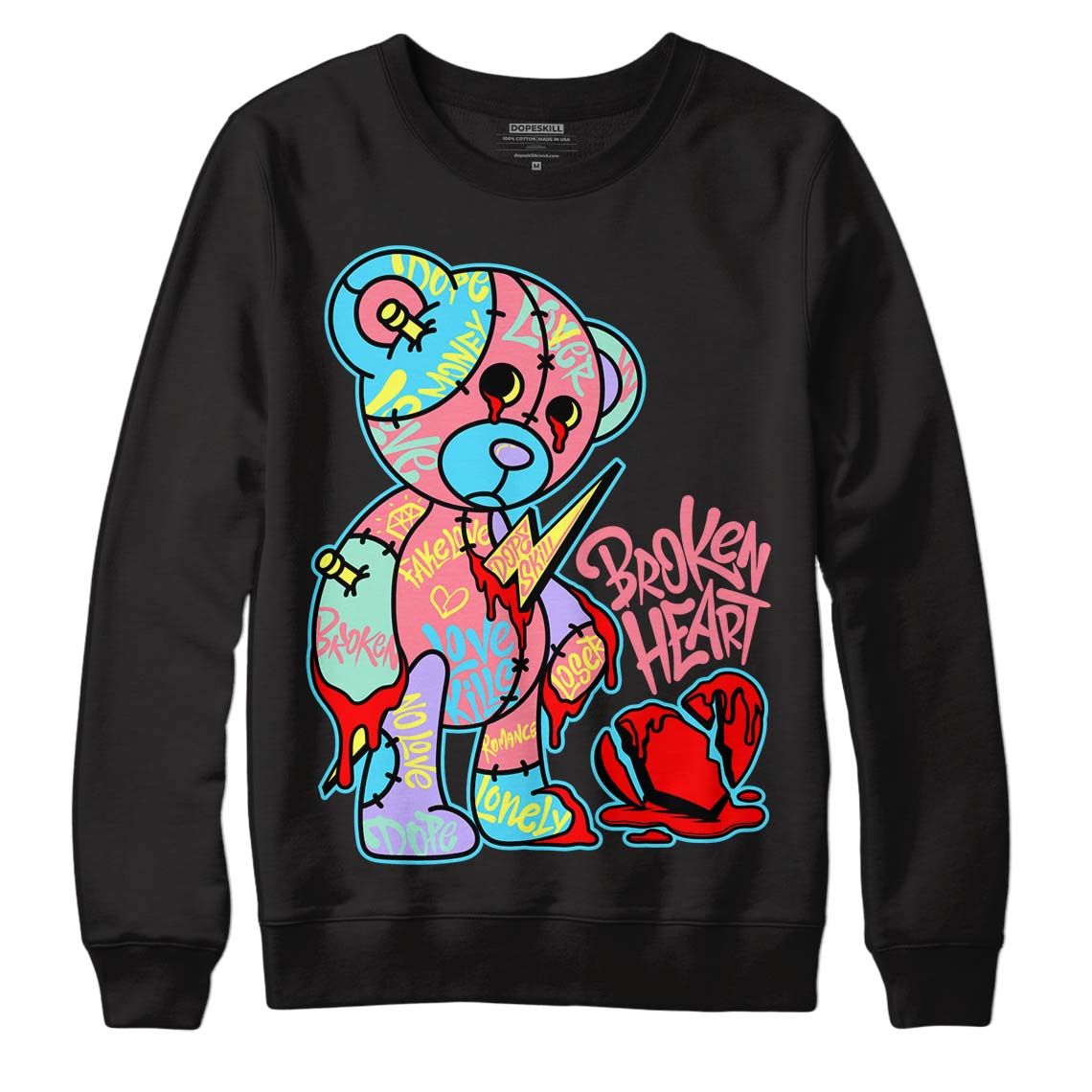Candy Easter Dunk Low DopeSkill Sweatshirt Broken Heart Graphic