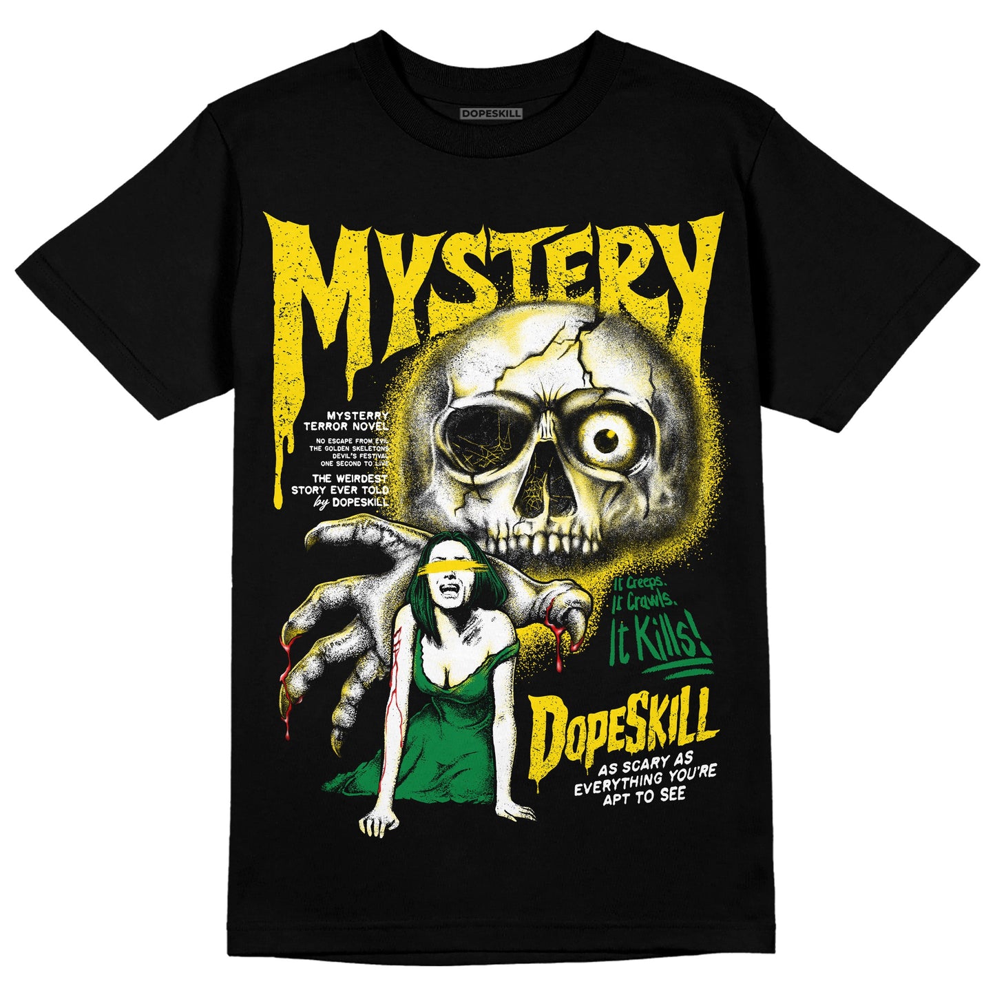 Dunk Reverse Brazil DopeSkill T-Shirt Mystery Ghostly Grasp Graphic