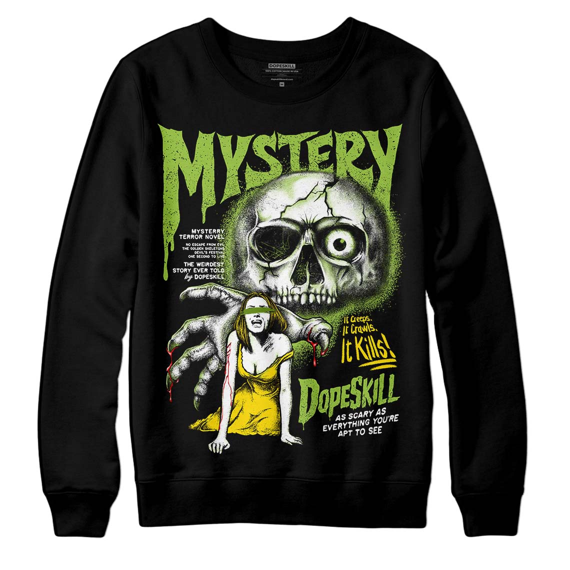 Dunk 'Chlorophyll' DopeSkill Sweatshirt Mystery Ghostly Grasp Graphic