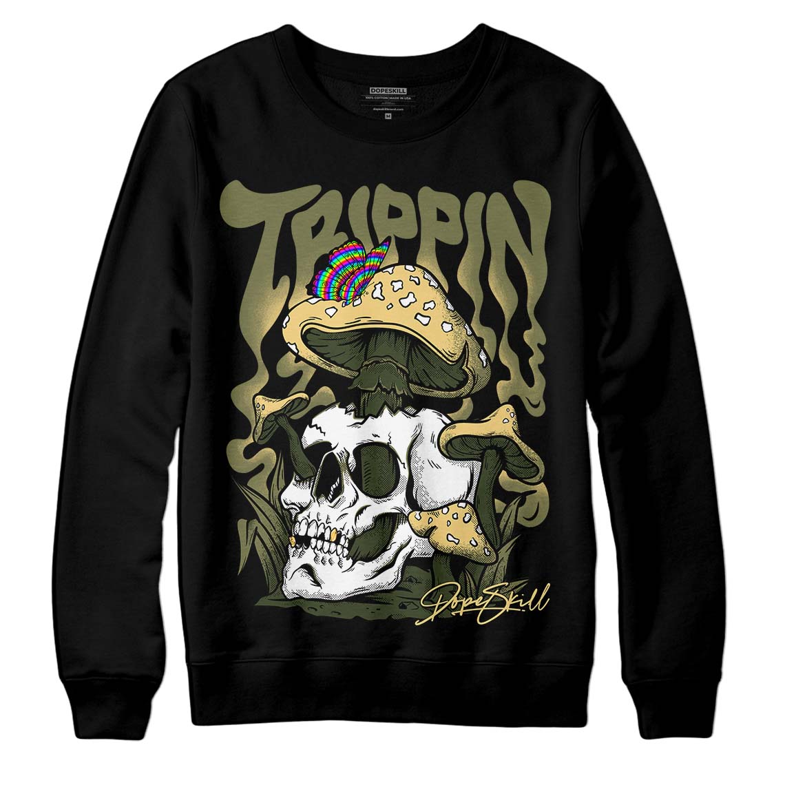 Craft Olive 4s DopeSkill Sweatshirt Trippin Graphic