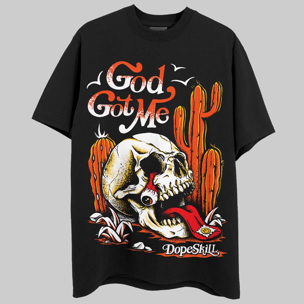 Orange Milk DopeSkill T-Shirt God Got Me Graphic