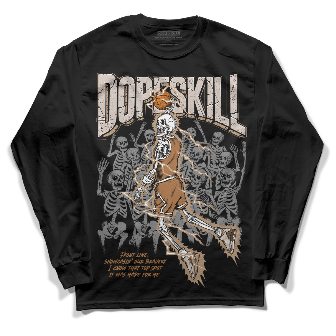 Palomino 3s DopeSkill Long Sleeve T-Shirt Thunder Dunk Graphic