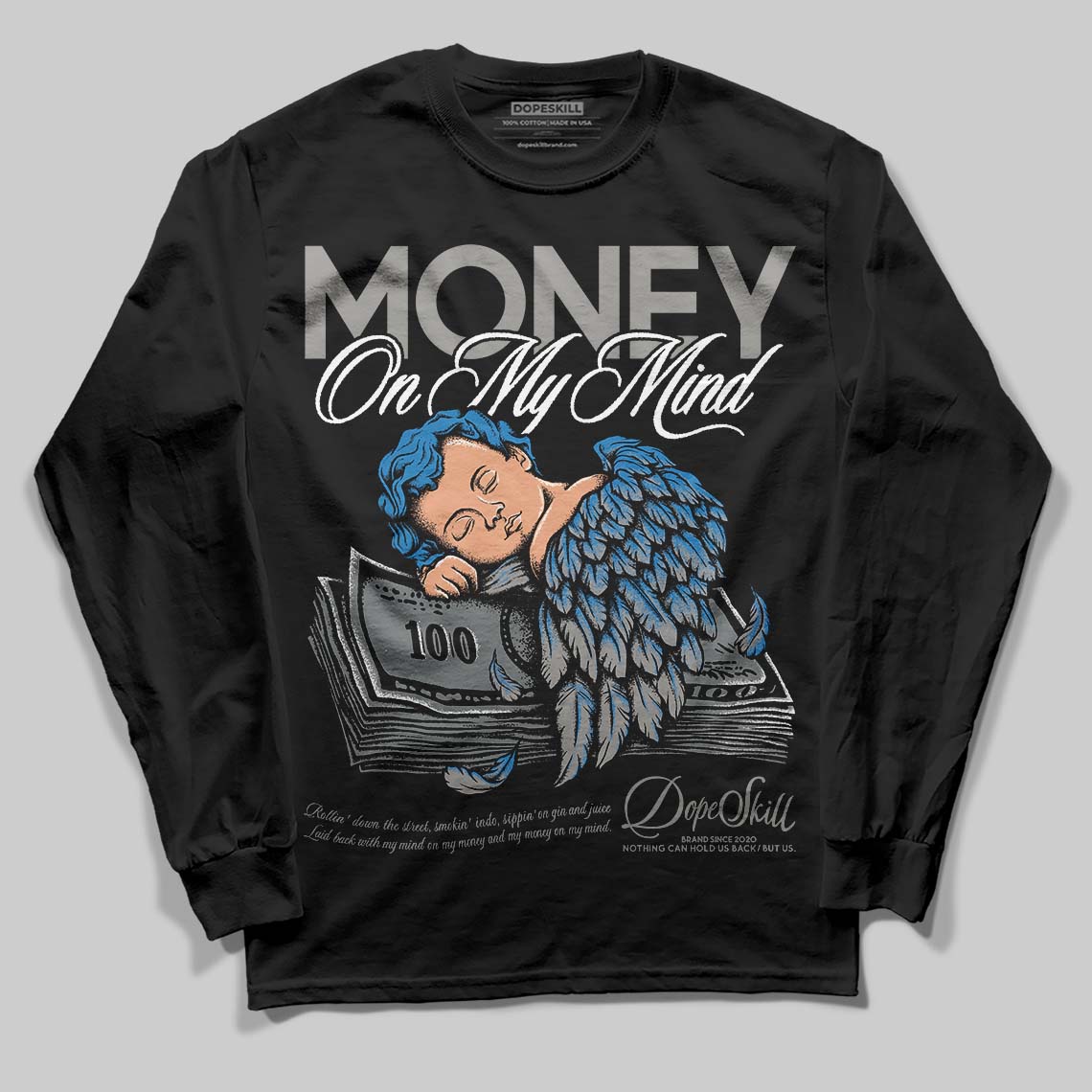 Cool Grey 9s DopeSkill Long Sleeve T-Shirt MOMM Graphic